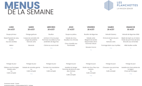 Repas & menus