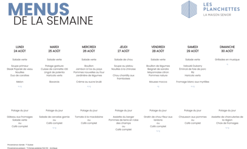 Repas & menus