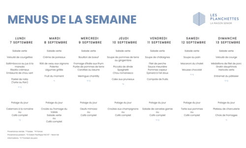 Repas & menus