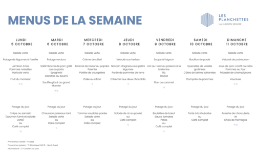Repas & menus