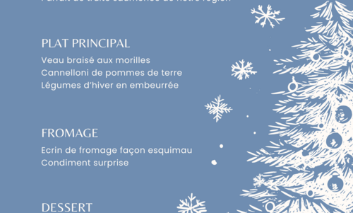 Menus de fêtes de fin d'année